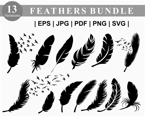Download Free Feather SVG, Feather DXF, Cuttable File Cricut SVG